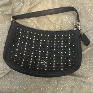 Coach navy blue bag